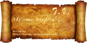 Türmer Virág névjegykártya